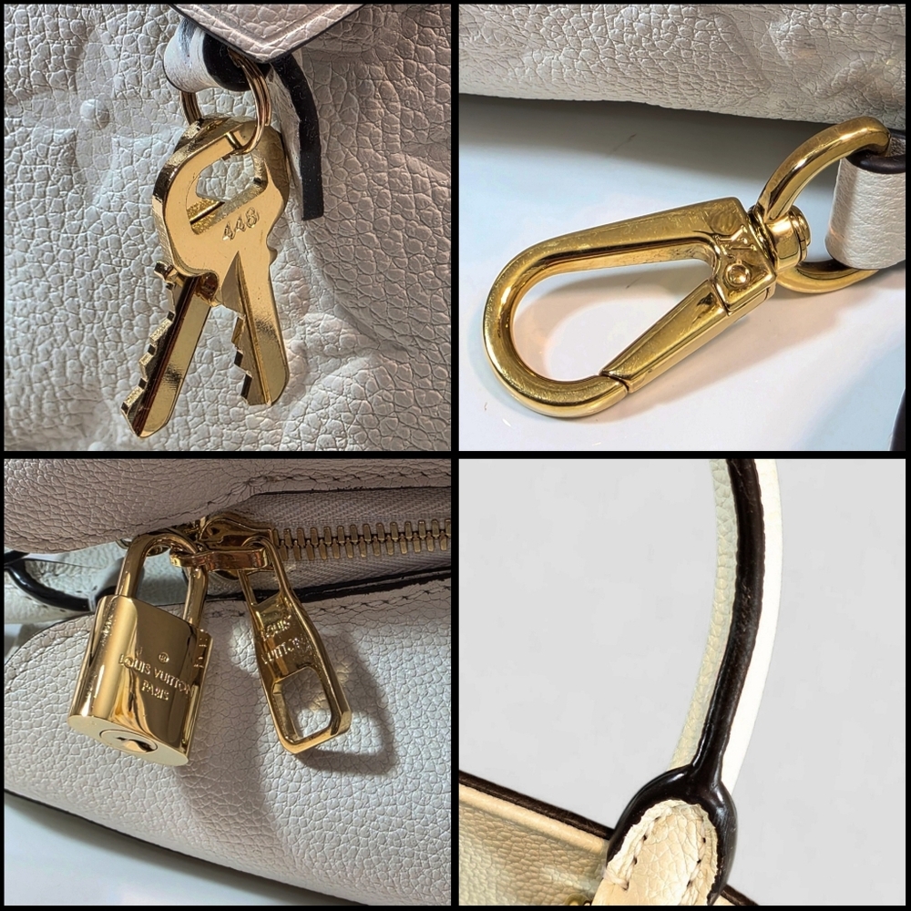 ✨️Excellent condition Louis Vuitton Montaigne MM White Empreinte - Picture 6 of 16